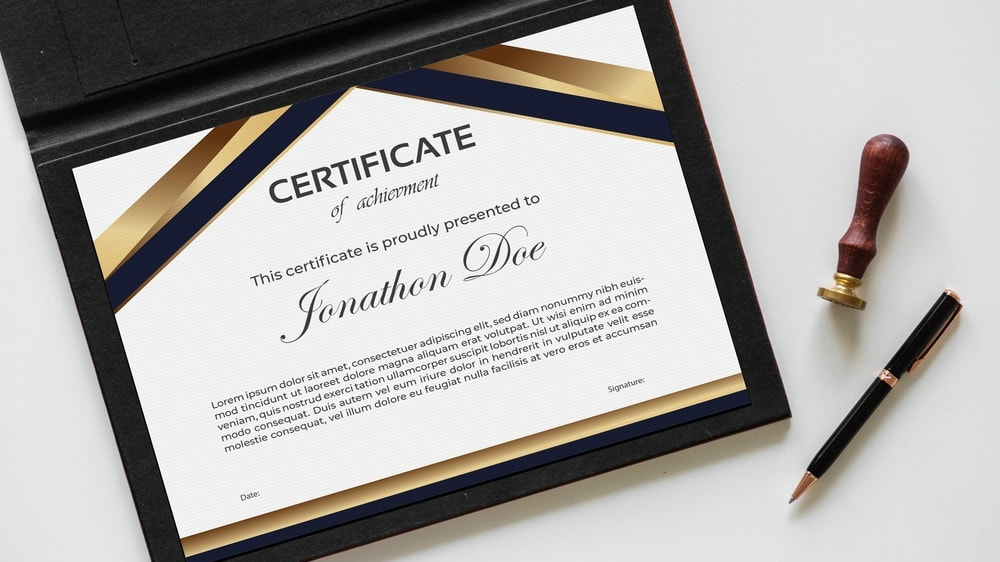 コース修了 終了証明書を取得できます