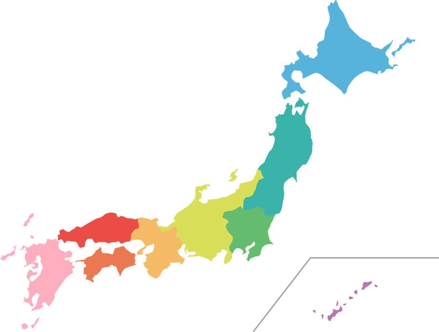 map of Japan